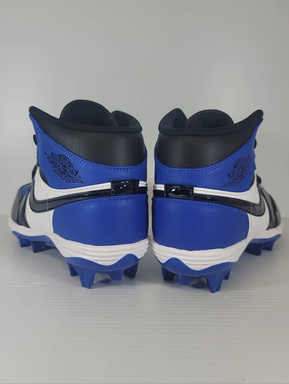 Nike Men's Size Jordan 1 Mid TD FJ6805 401 Game Royal/Black Football Cleats